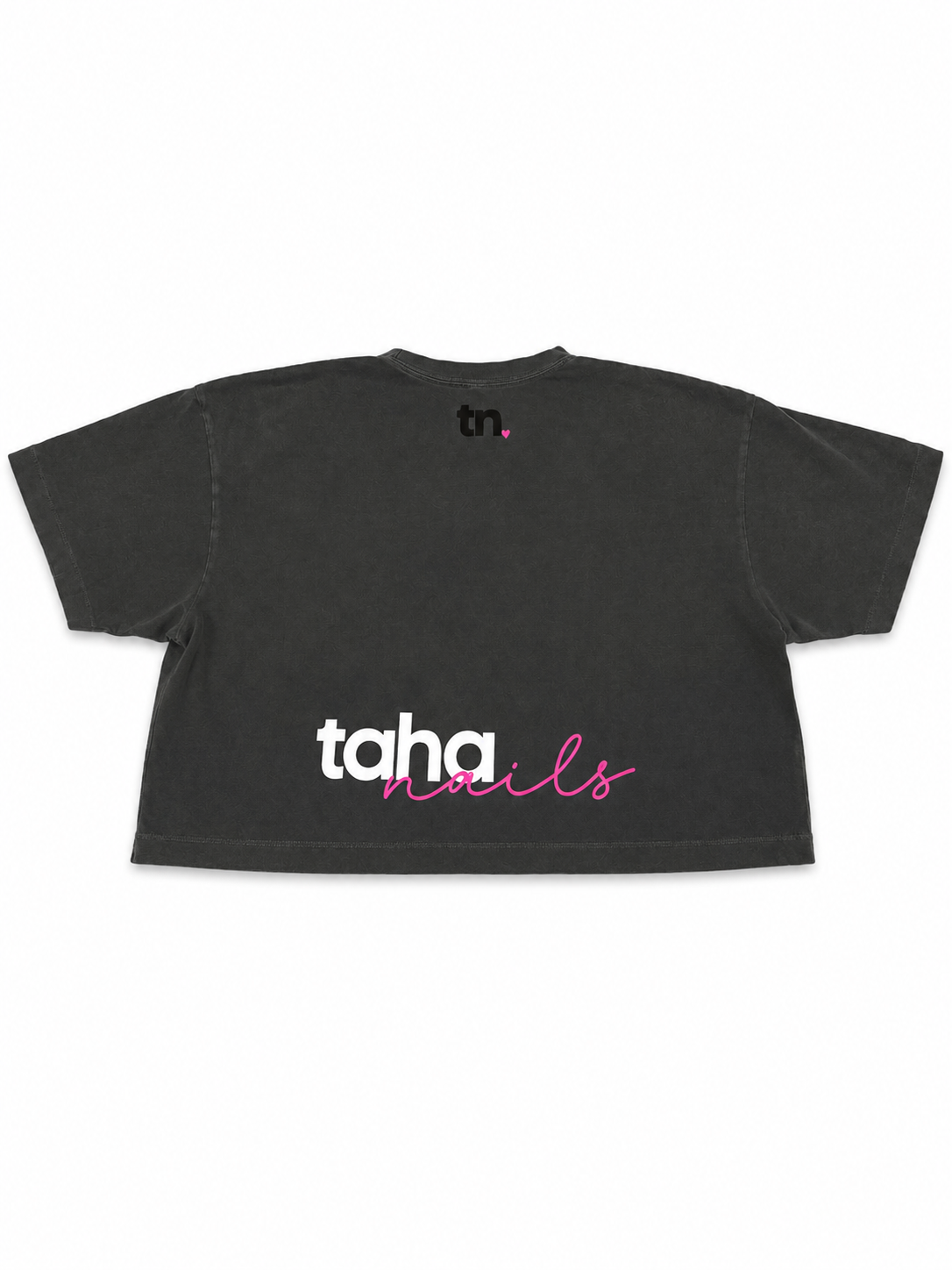 Breaking Hearts Crop Top (Faded Black)