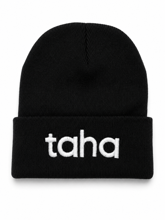 Solid Cuffed Taha Beanie (Black)