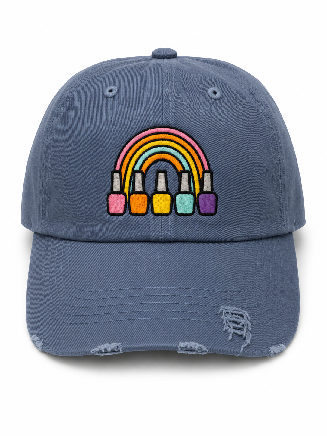 Distressed Over The Rainbow Cap (Blue)