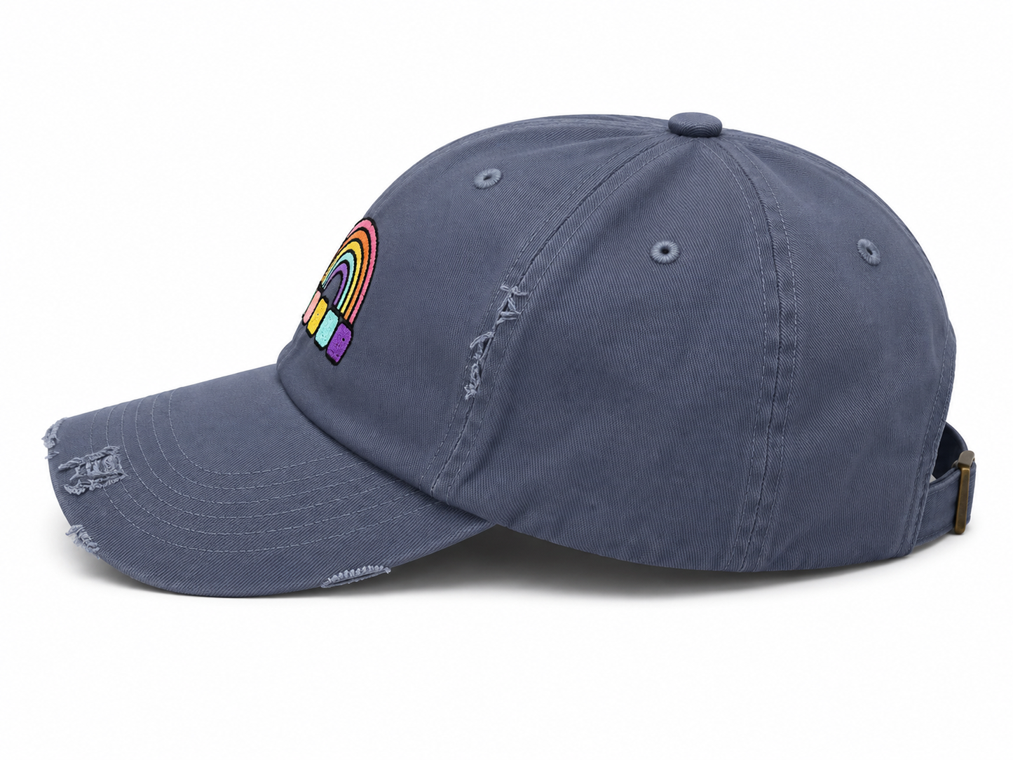 Distressed Over The Rainbow Cap (Blue)