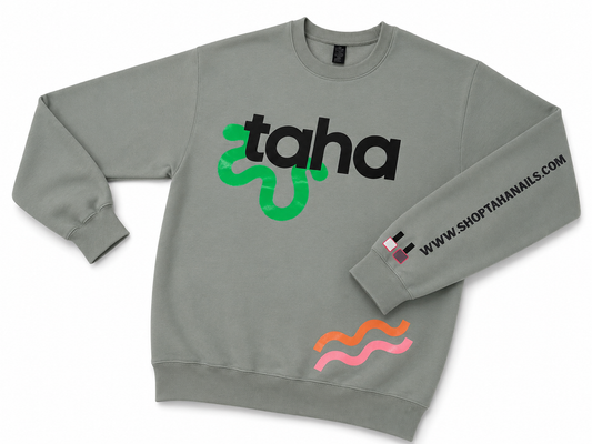 Unisex Happy Crewneck Sweatshirt  (Sage)
